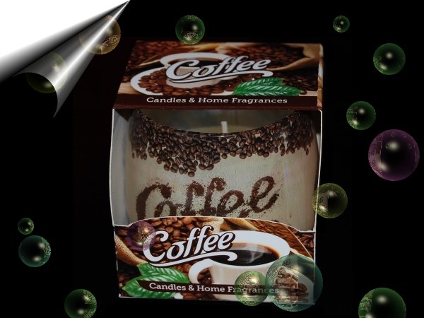 Coffee-Duftkerze-Glas