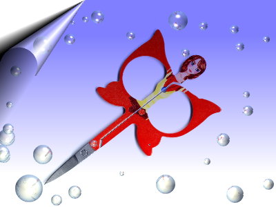 Fiberglas-Schere-Rot