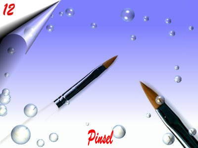 Gel-Katzenzungenpinsel-Nr12