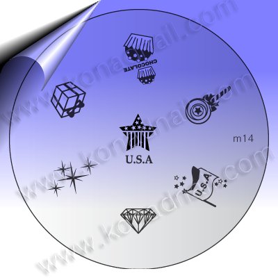 KONAD-Nail-Stamping-Schablone-m14