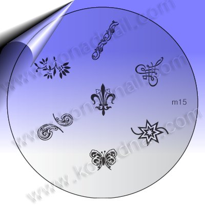 KONAD-Nail-Stamping-Schablone-m15