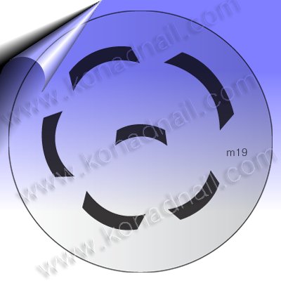 KONAD-Nail-Stamping-Schablone-m19