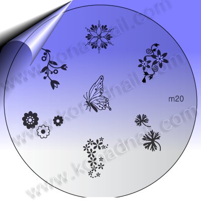 KONAD-Nail-Stamping-Schablone-m20