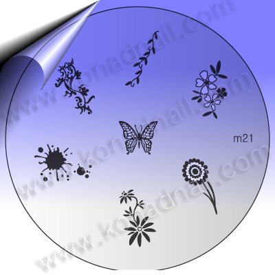 KONAD-Nail-Stamping-Schablone-m21
