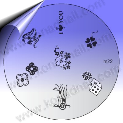 KONAD-Nail-Stamping-Schablone-m22