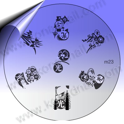 KONAD-Nail-Stamping-Schablone-m23