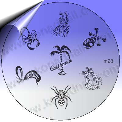 KONAD-Nail-Stamping-Schablone-m28