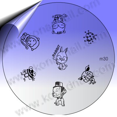 KONAD-Nail-Stamping-Schablone-m30