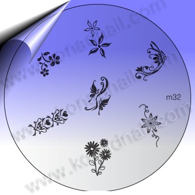 KONAD-Nail-Stamping-Schablone-m32