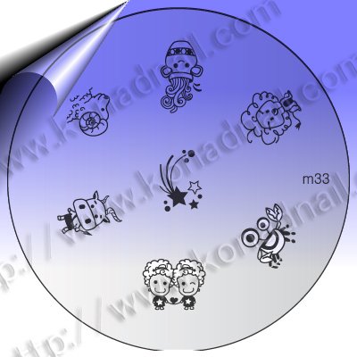KONAD-Nail-Stamping-Schablone-m33