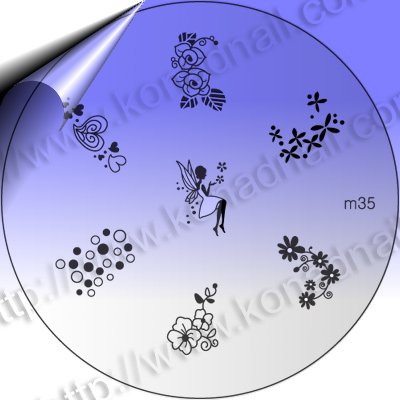 KONAD-Nail-Stamping-Schablone-m35