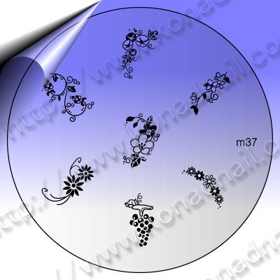 KONAD-Nail-Stamping-Schablone-m37