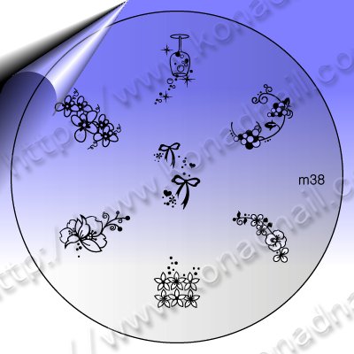KONAD-Nail-Stamping-Schablone-m38