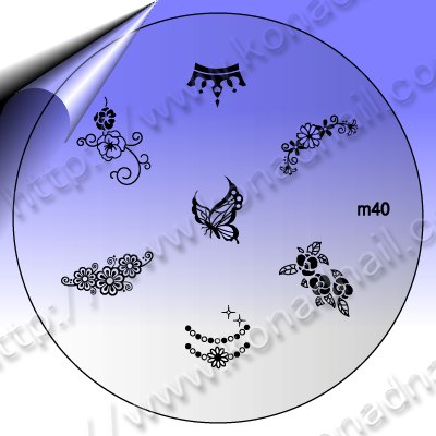 KONAD-Nail-Stamping-Schablone-m40