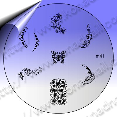 KONAD-Nail-Stamping-Schablone-m41