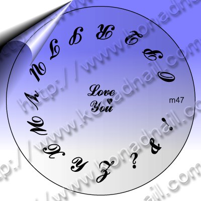 KONAD-Nail-Stamping-Schablone-m47
