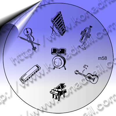 KONAD-Nail-Stamping-Schablone-m58