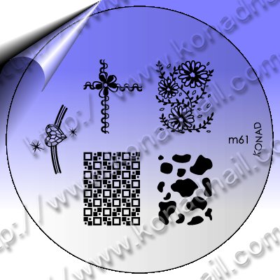 KONAD-Nail-Stamping-Schablone-m61