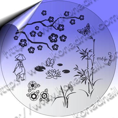 KONAD-Nail-Stamping-Schablone-m66