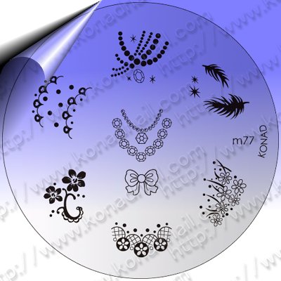 KONAD-Nail-Stamping-Schablone-m77