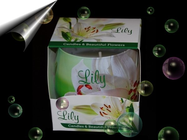 Lily-Duftkerze-Glas