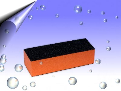 Nagel-Buffer-Schwarz-Rot