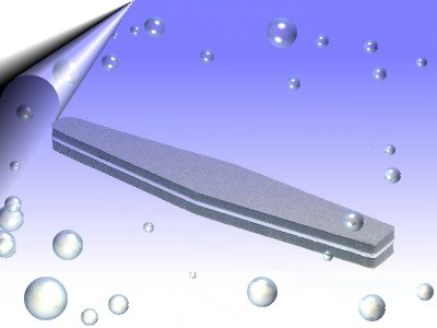 Nagelfeile-Sponge-Grau