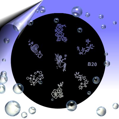 Nail-Stamping-Schablone-B20