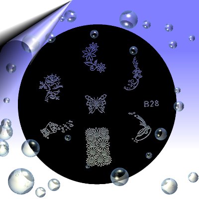 Nail-Stamping-Schablone-B28