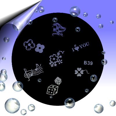 Nail-Stamping-Schablone-B39