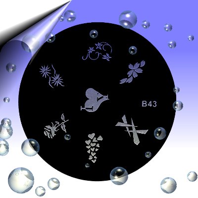 Nail-Stamping-Schablone-B43