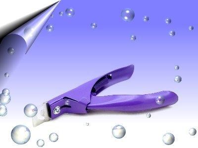 Nail-Tip-Cutter-Nagelcutter-Violett