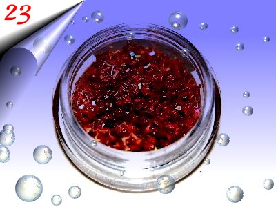 Nailart-Hologramm-Sterne-Dunkelrot-Nr23