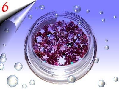 Nailart-Hologramm-Sterne-Flieder-Nr6