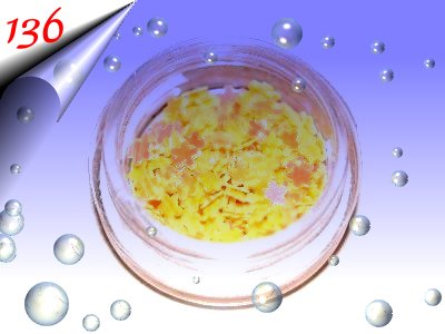 Nailart-Hologramm-Sterne-Gelb-Nr136