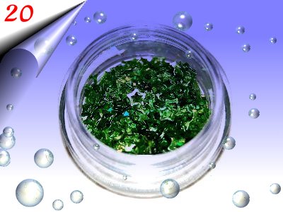 Nailart-Hologramm-Sterne-Gruen-Nr20