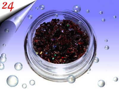 Nailart-Hologramm-Sterne-Kupfer-Nr24