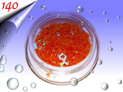 Nailart-Hologramm-Sterne-Orange-Nr140