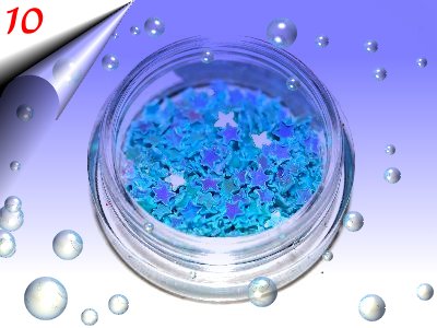Nailart-Hologramm-Sterne-Tuerkis-Nr10