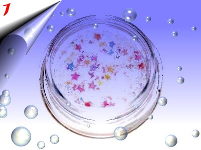 Nailart-Hologramm-Sterne-Weiss-Regenbogen-Nr1