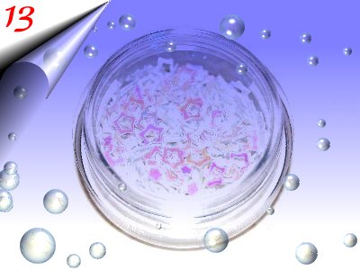 Nailart-Hologramm-Sterne-Weiss-Rosa-Nr13