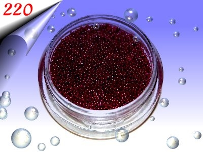 Nailart-Mikroperlen-Kirschrot-Nr220