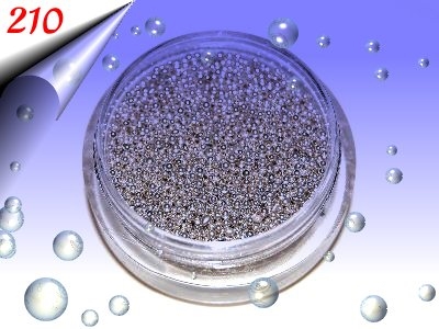 Nailart-Mikroperlen-Silber-Nr210
