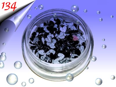 Nailart-Textil-Shapes-Schwarz-Herz-Nr134