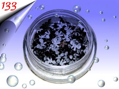 Nailart-Textil-Shapes-Schwarz-Nr133