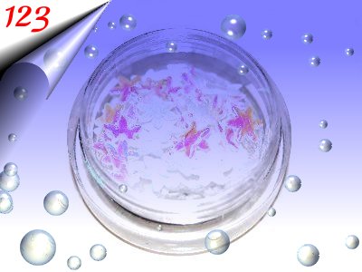 Nailart-Textil-Shapes-Weiss-Nr123