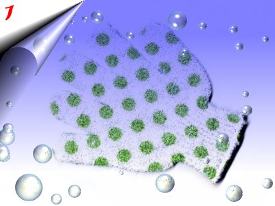 Peelinghandschuh-Weiss-Gruen