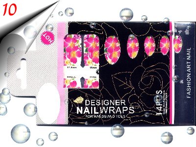 Selbstklebende-Nail-Art-Wraps-Nageldesign-Aufkleber-Nr10