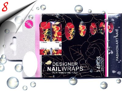 Selbstklebende-Nail-Art-Wraps-Nageldesign-Aufkleber-Nr8