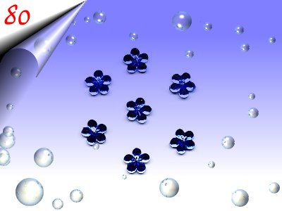 Strasssteinchen-Blume-Hellblau-Nr80